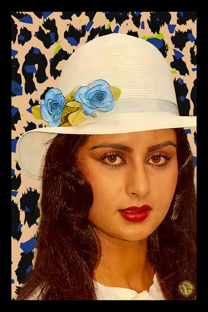 Poonam Dhillon | Vintage Bollywood Actress | Large Art Print | Wall Frame