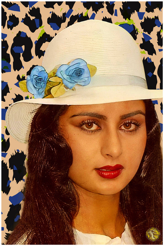 Poonam Dhillon | Vintage Bollywood Actress | Large Art Print | Wall Frame