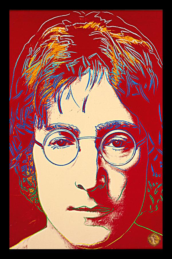 Portrait of John Lennon (1980) | Andy Warhol | Vintage Pop Art | Large Poster Print | Wall Frame