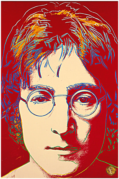 Portrait of John Lennon (1980) | Andy Warhol | Vintage Pop Art | Large Poster Print | Wall Frame