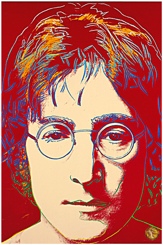 Portrait of John Lennon (1980) | Andy Warhol | Vintage Pop Art | Large Poster Print | Wall Frame