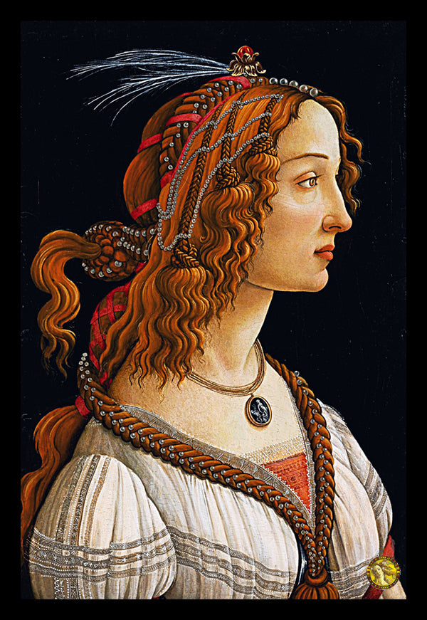 Portrait of Simonetta Vespucci as Nymph (1480) | Sandro Botticelli | Painting Art Print | Wall Frame