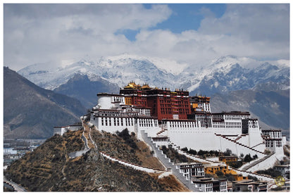 Potala Palace | Lhasa Tibet | Vintage Landscape Architecture | Wall Frame