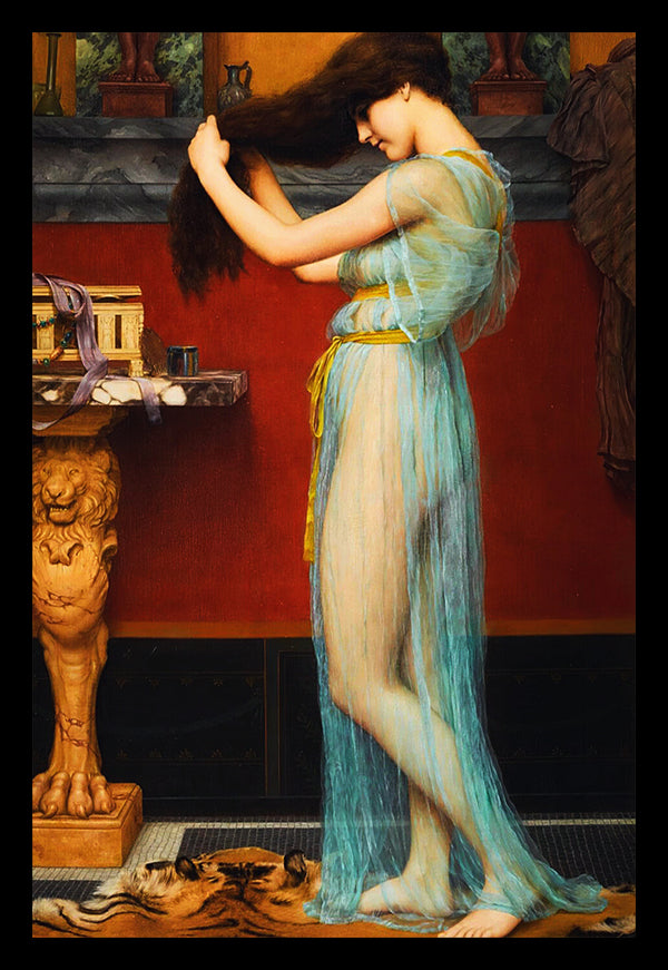 Preparing For The Bath (1901) | John William Godward | Painting Art Print | Wall Frame