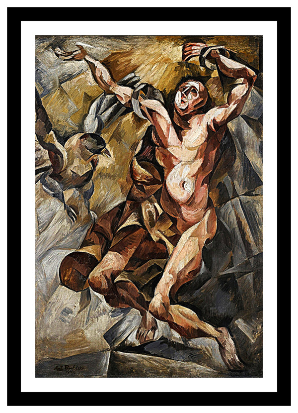 Prometheus (1911) | Antonin Procházka | Abstract Geometric Art Print | Wall Frame