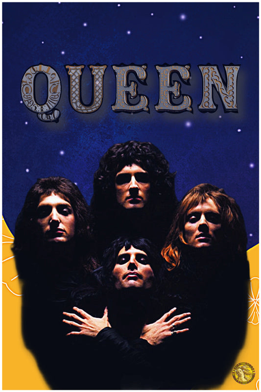 Queen | Vintage Music Group | Art Poster Print | Wall Frame