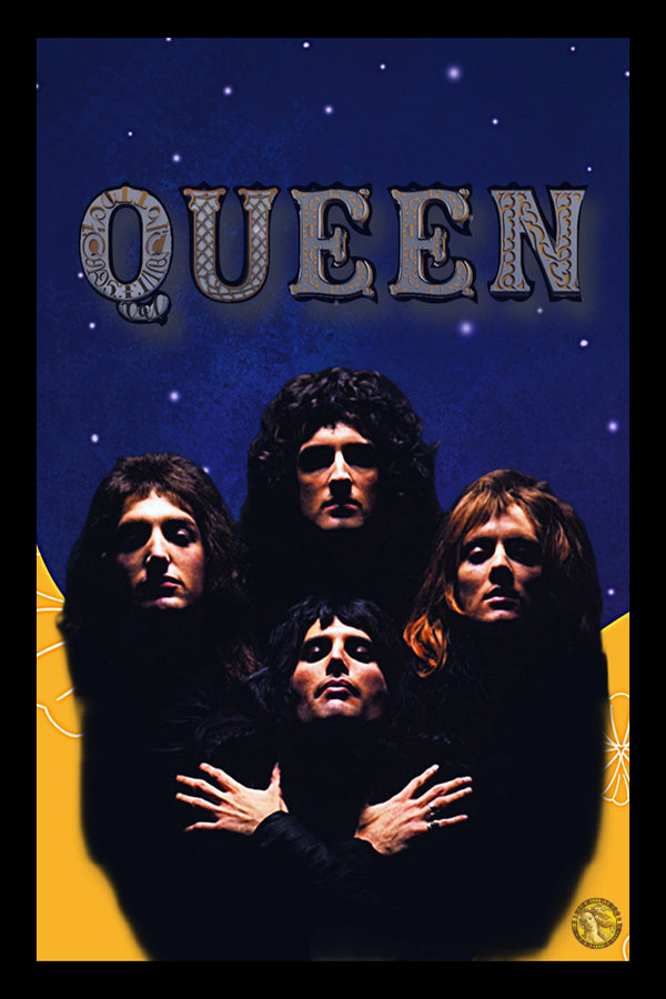 Queen | Vintage Music Group | Art Poster Print | Wall Frame