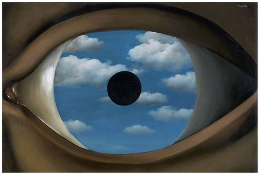 The False Mirror (1928) | René Magritte | Surrealist Painting | Art Print | Wall Frame