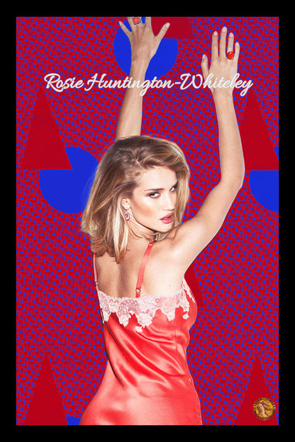 Rosie Huntington-Whiteley | Vintage Hollywood Actress | Art Print | Wall Frame