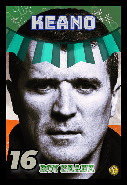 Roy Keane | Vintage Football Player | Art Print | Wall Frame