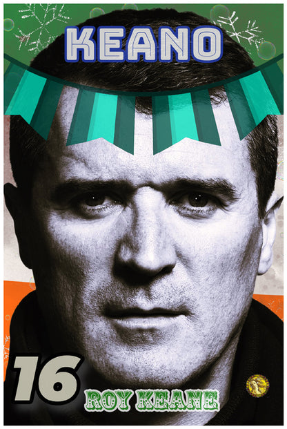 Roy Keane | Vintage Football Player | Art Print | Wall Frame