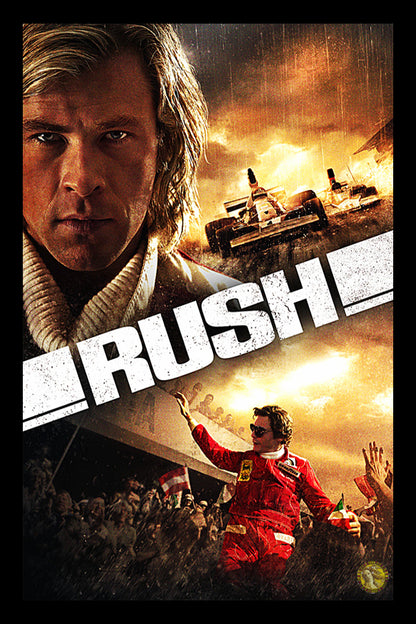 Rush (2013) | Hollywood Movie Poster | Wall Frame