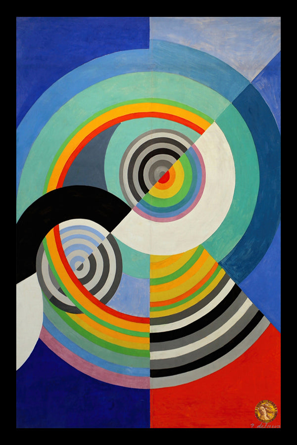 Rhythm No. 3 (1938) | Robert Delaunay | Abstract Geometric Art Print | Wall Frame