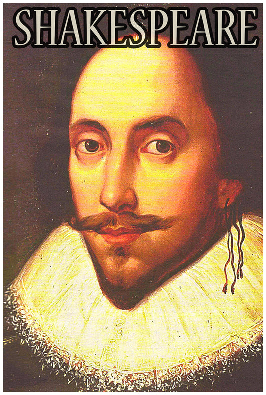 William Shakespeare | Vintage Famous Personalities | Large Poster Art Print | Wall Frame