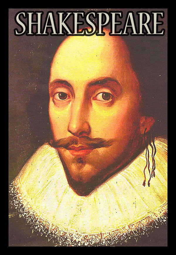 William Shakespeare | Vintage Famous Personalities | Large Poster Art Print | Wall Frame