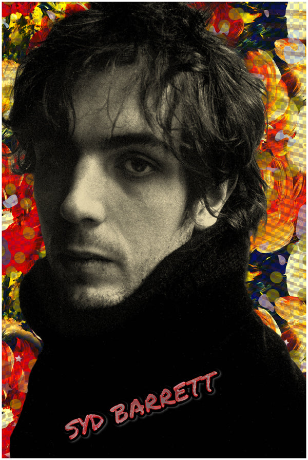 Syd Barrett Pink Floyd | Vintage Music Artist | Art Print | Wall Frame