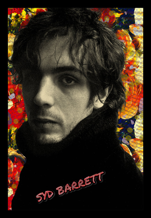 Syd Barrett Pink Floyd | Vintage Music Artist | Art Print | Wall Frame