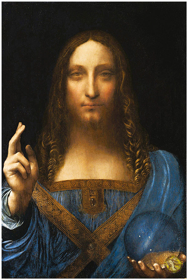 Salvator Mundi (1500) | Leonardo da Vinci | Painting Art Print | Wall Frame