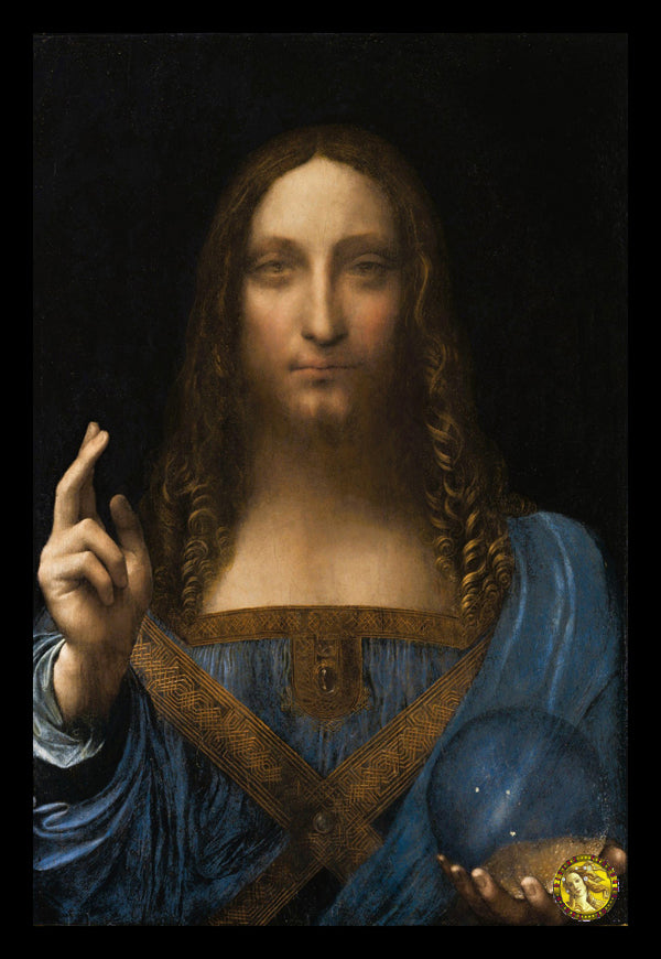 Salvator Mundi (1500) | Leonardo da Vinci | Painting Art Print | Wall Frame