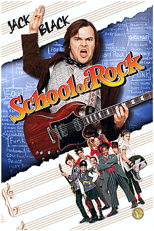 School of Rock (2003) | Hollywood Movie Poster | Wall Frame