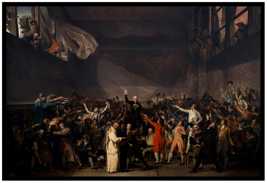 Oath of the Jeu de Paume, June 20, 1789 (1791) | Jacques-Louis David | Painting Art Print | Wall Frame