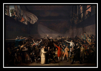 Oath of the Jeu de Paume, June 20, 1789 (1791) | Jacques-Louis David | Painting Art Print | Wall Frame