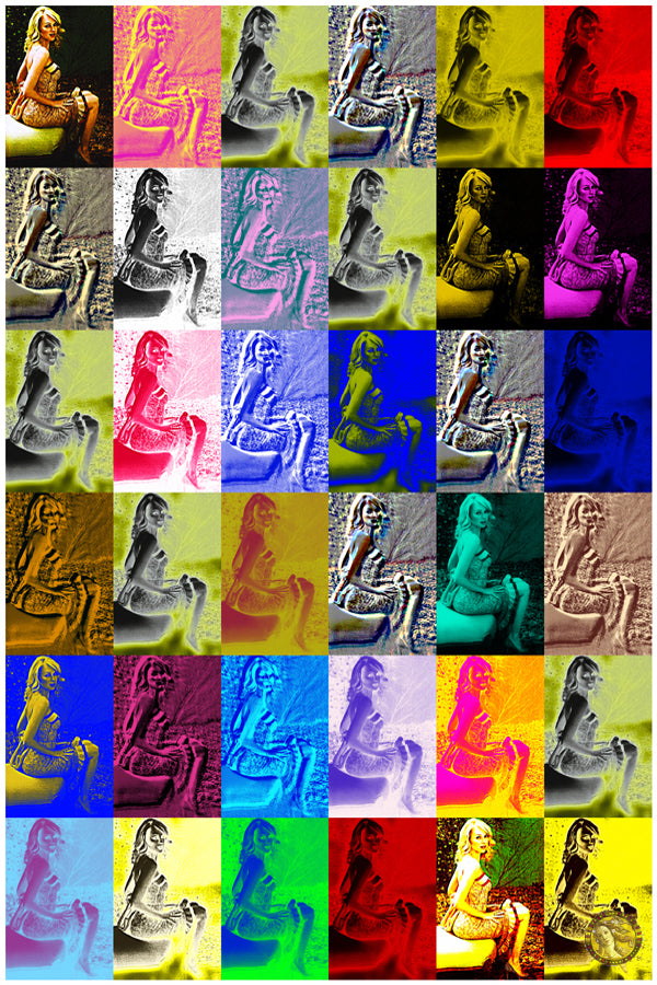 Shades Of Naomi | Pop Art | Large Poster Print | Wall Frame