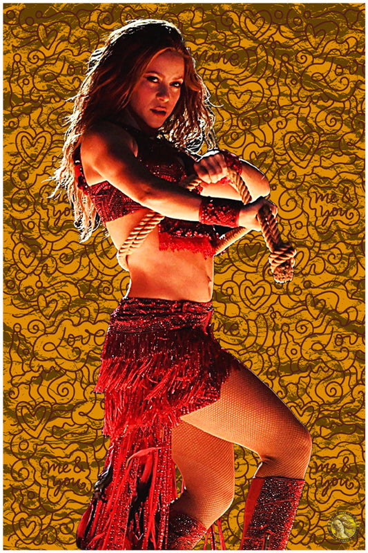 Shakira | Vintage Music Artist | Art Poster Print | Wall Frame