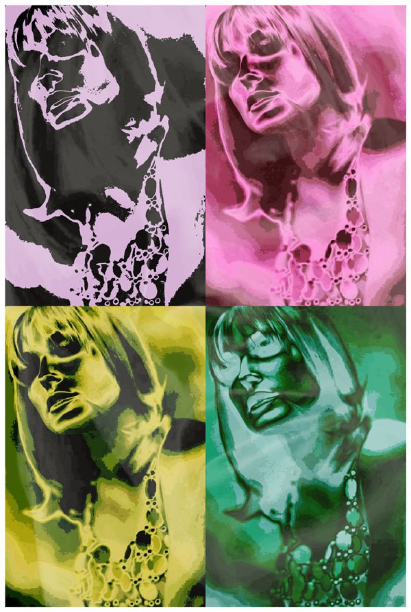 Sharon Tate | Hollywood 1960s | Psychedelic Pop Artwork | Art Print | Wall Frame