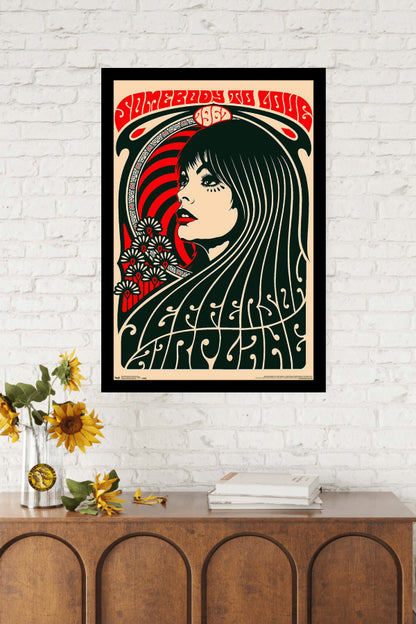 Somebody To Love | Jefferson Airplane | Vintage Concert Poster | Art Print | Wall Frame