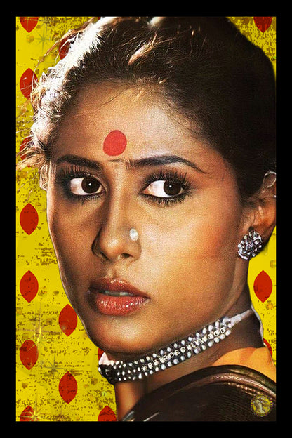 Smita Patil | Vintage Bollywood Actress | Large Art Print | Wall Frame