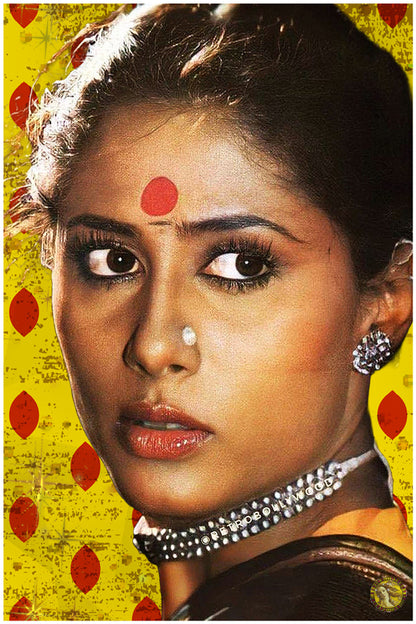 Smita Patil | Vintage Bollywood Actress | Large Art Print | Wall Frame