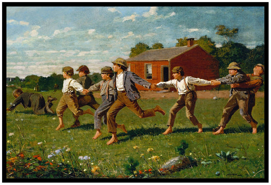 Snap the Whip (1873) | Winslow Homer | Painting Art Print | Wall Frame