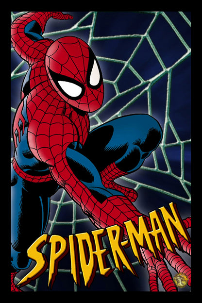 Spider Man | Classic Anime Poster | Art Print | Wall Frame