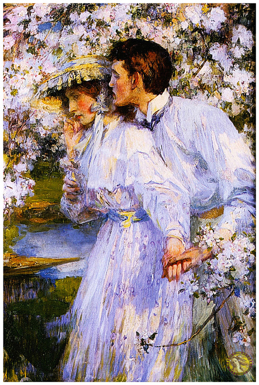 Springtime (1897) | James Jebusa Shannon | Painting Art Print | Wall Frame