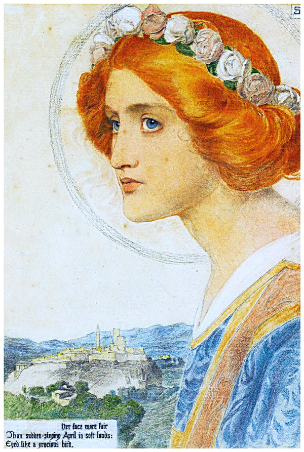 St. Dorothy | Frederick Sandys | Painting Art Print | Wall Frame