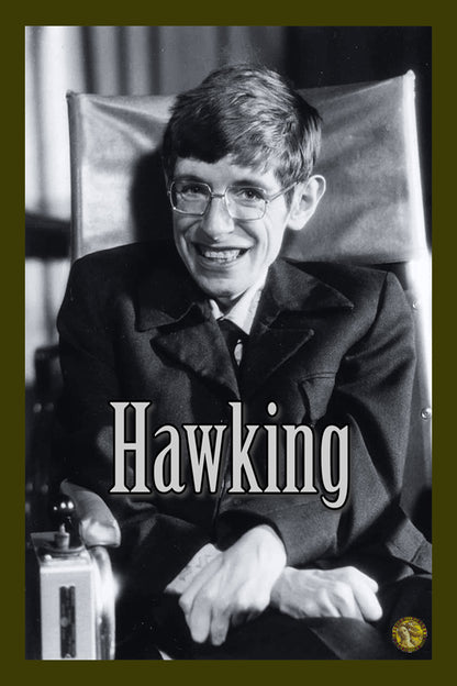 Stephen Hawking | Vintage Famous Personalities | Large Poster Art Print | Wall Frame