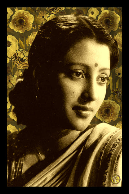 Suchitra Sen | Vintage Bollywood Actress | Large Art Print | Wall Frame