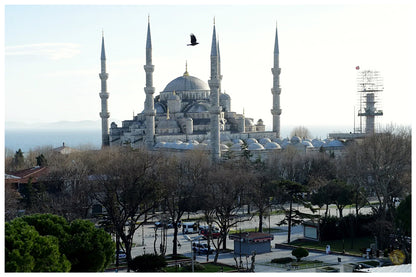 Sultan Ahmed Mosque |  Istanbul Turkey | Vintage Landscape Architecture | Wall Frame