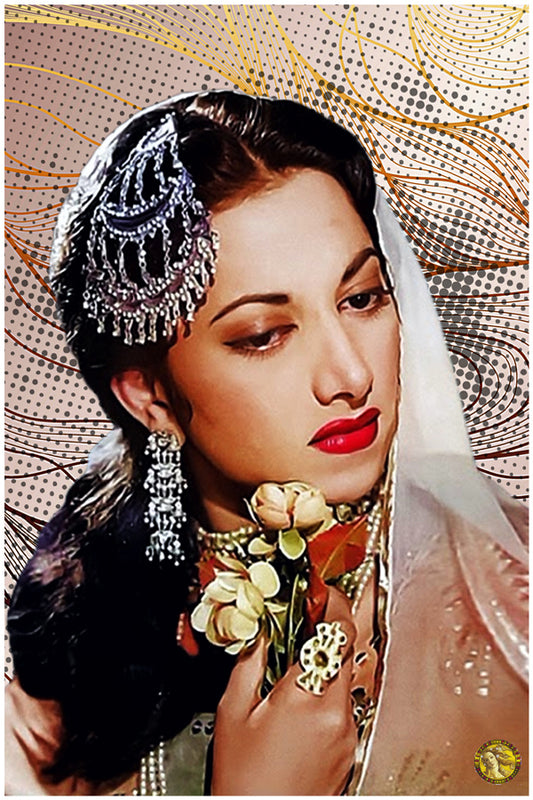 Suraiya | Vintage Bollywood Actress | Large Art Print | Wall Frame