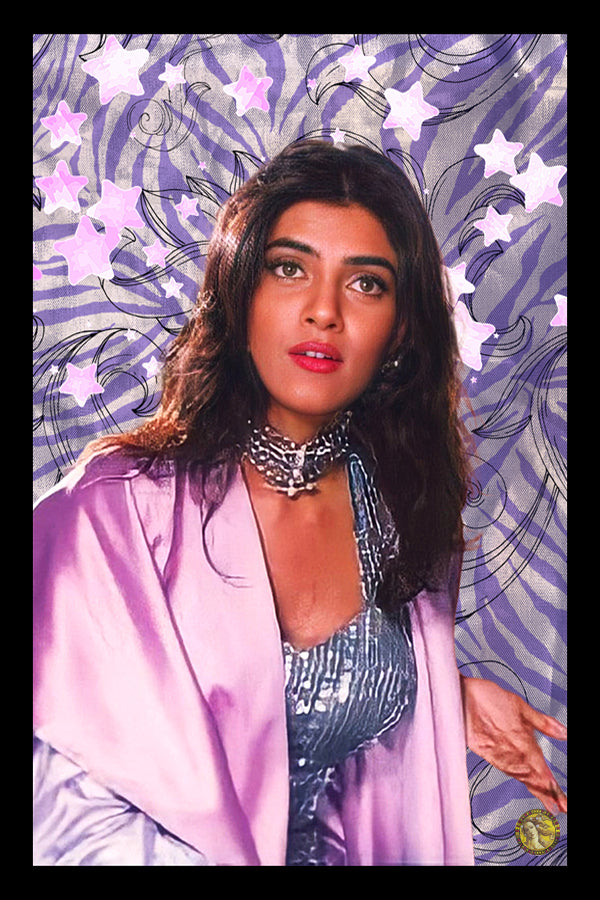 Sushmita Sen | Vintage Bollywood Actress | Large Art Print | Wall Frame