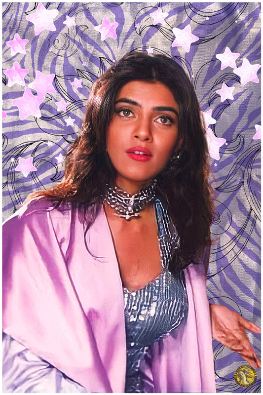 Sushmita Sen | Vintage Bollywood Actress | Large Art Print | Wall Frame