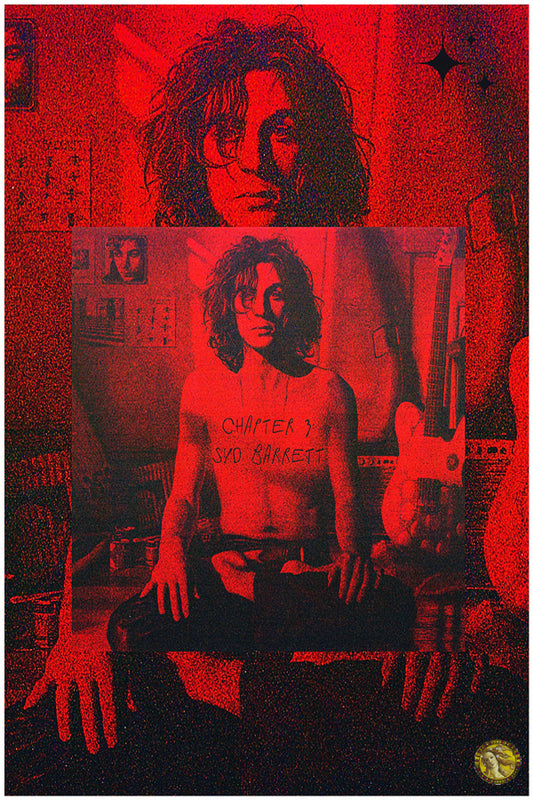 Syd Barrett | Pink Floyd | Vintage Music Artist | Art Poster Print | Wall Frame