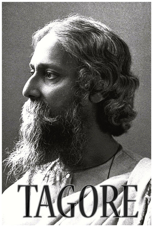 Rabindranath Tagore | Vintage Famous Personalities | Large Poster Art Print | Wall Frame