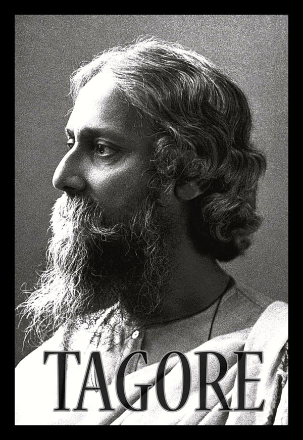 Rabindranath Tagore | Vintage Famous Personalities | Large Poster Art Print | Wall Frame