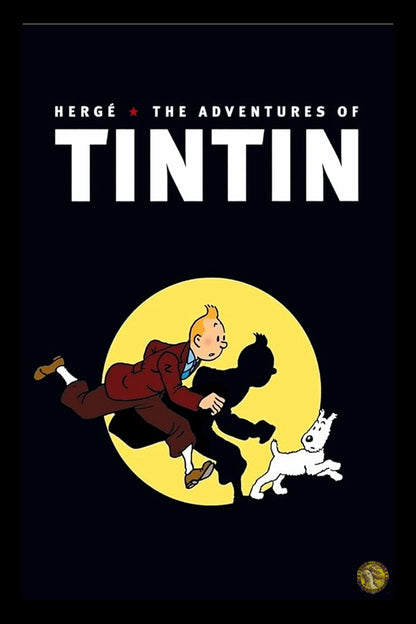 The Adventures of Tintin | Classic Anime Poster | Art Print | Wall Frame