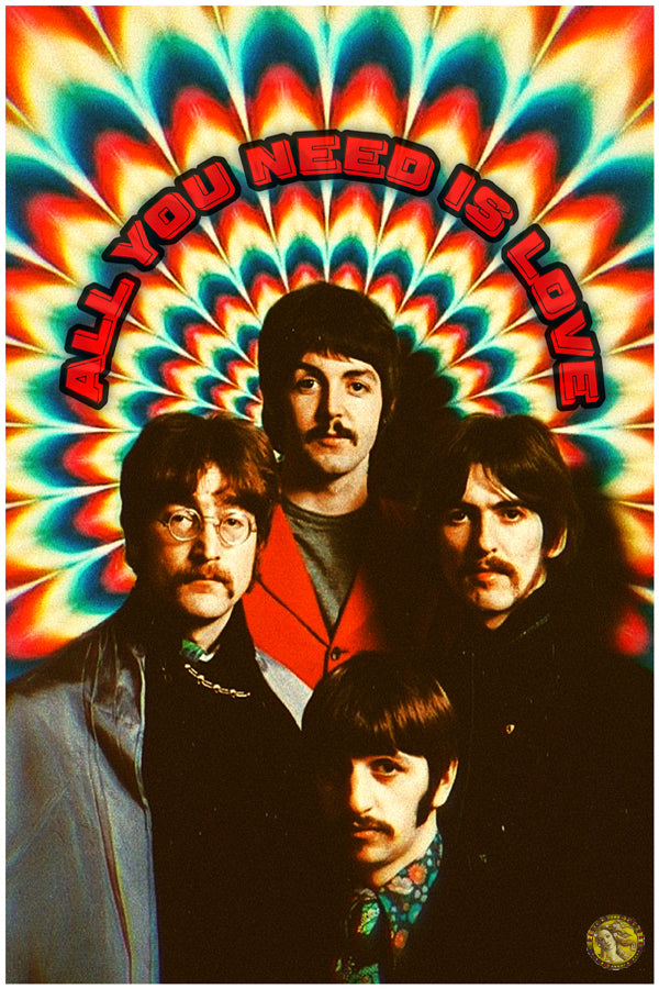 The Beatles | Retro 60's Poster | Vintage Rock Band | Art Print | Wall Frame