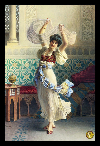 The Dance Of The Veils | Francesco Ballesio | Painting Art Print | Wall Frame