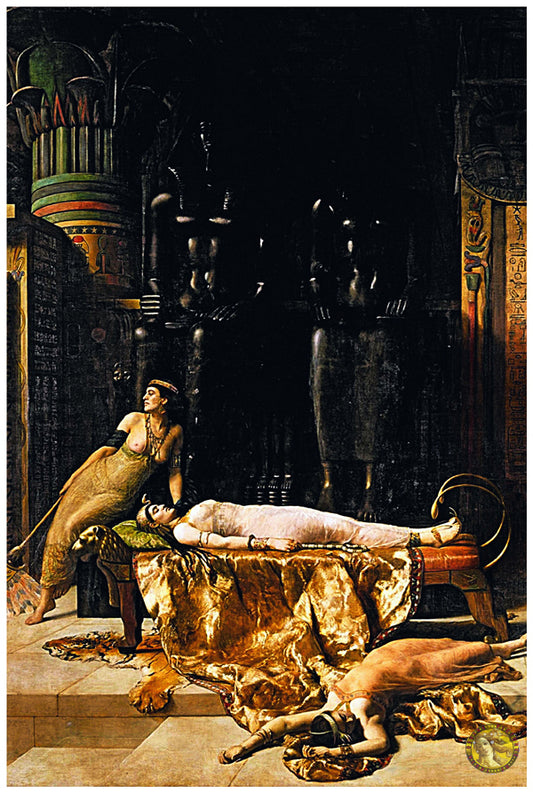 The Death of Cleopatra (1891) | John Collier | Painting Art Print | Wall Frame