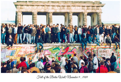 Fall of the Berlin Wall 1989 | Vintage Iconic Photograph | Wall Frame